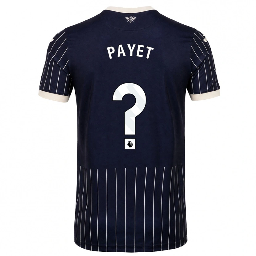 Danxen Heren Trae Payet #0 Zwart Wit Uitshirt Uittenue 2026/27 T-Shirt