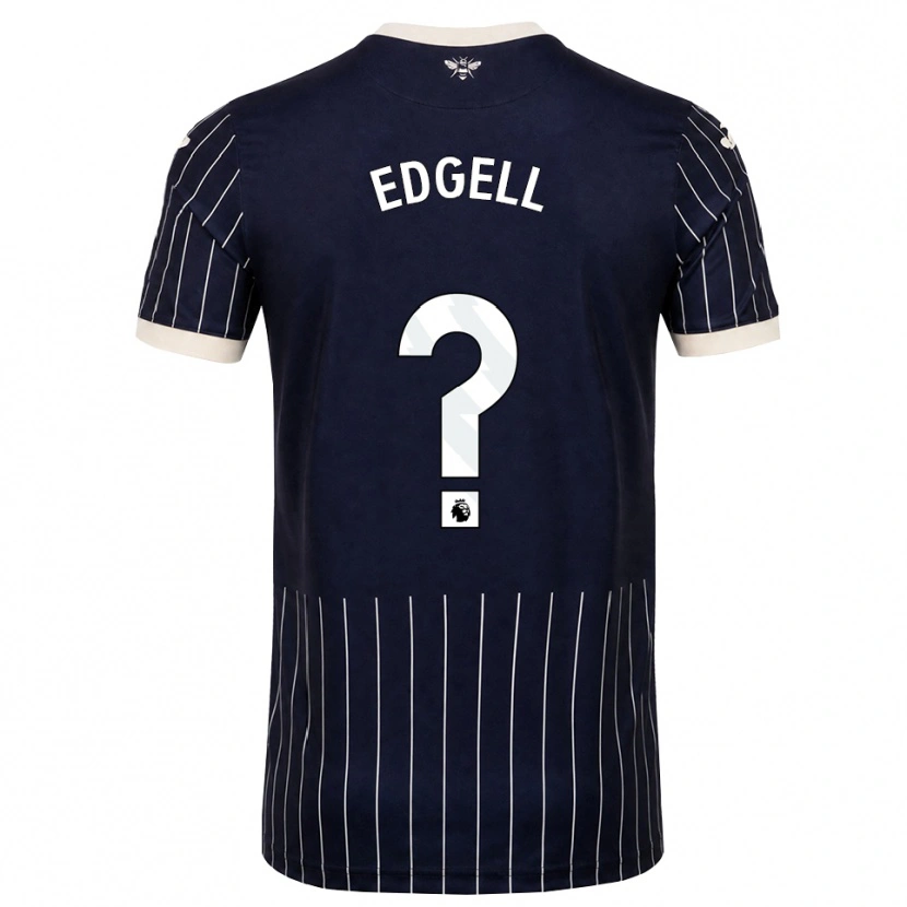 Danxen Heren Vincent Edgell #0 Zwart Wit Uitshirt Uittenue 2026/27 T-Shirt