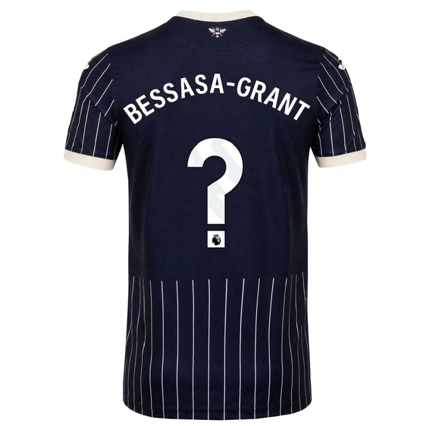 Danxen Heren Mekhai Bessasa-Grant #0 Zwart Wit Uitshirt Uittenue 2026/27 T-Shirt