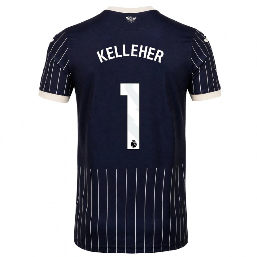 Danxen Heren Caoimhín Kelleher #1 Zwart Wit Uitshirt Uittenue 2026/27 T-Shirt