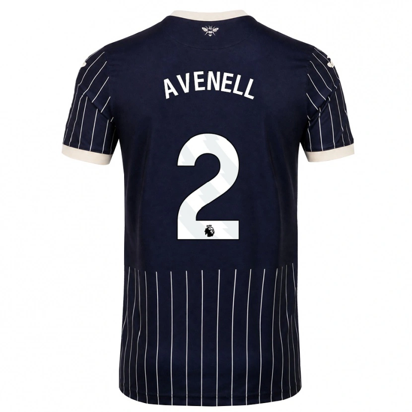 Danxen Heren Caelan Avenell #2 Zwart Wit Uitshirt Uittenue 2026/27 T-Shirt