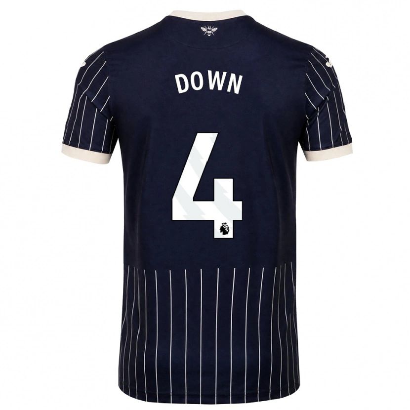 Danxen Heren Alissa Down #4 Zwart Wit Uitshirt Uittenue 2026/27 T-Shirt