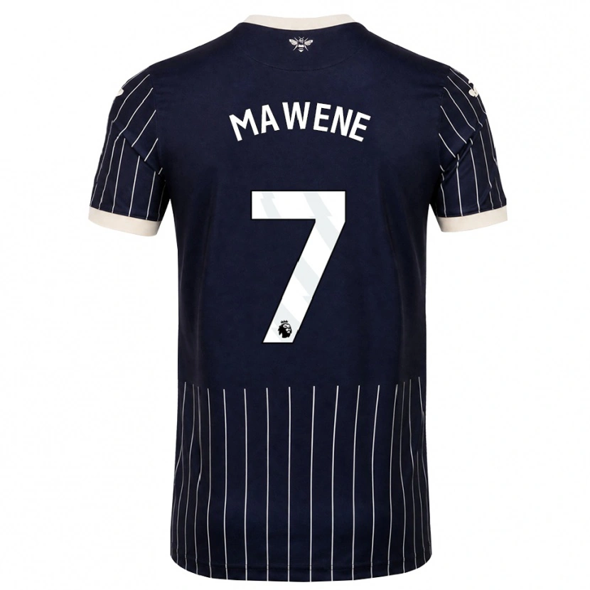 Danxen Heren Theo Mawene #7 Zwart Wit Uitshirt Uittenue 2026/27 T-Shirt