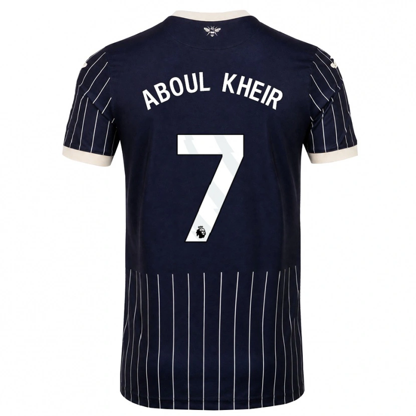 Danxen Heren Nour Aboul Kheir #7 Zwart Wit Uitshirt Uittenue 2026/27 T-Shirt