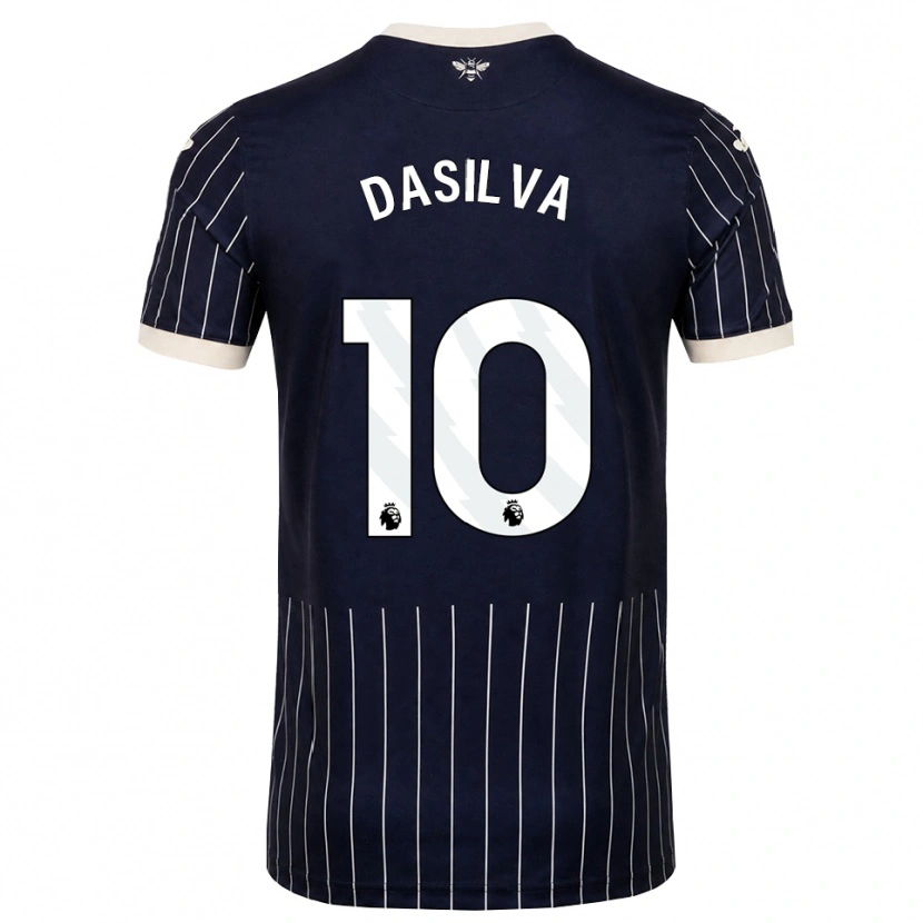 Danxen Heren Josh Dasilva #10 Zwart Wit Uitshirt Uittenue 2026/27 T-Shirt