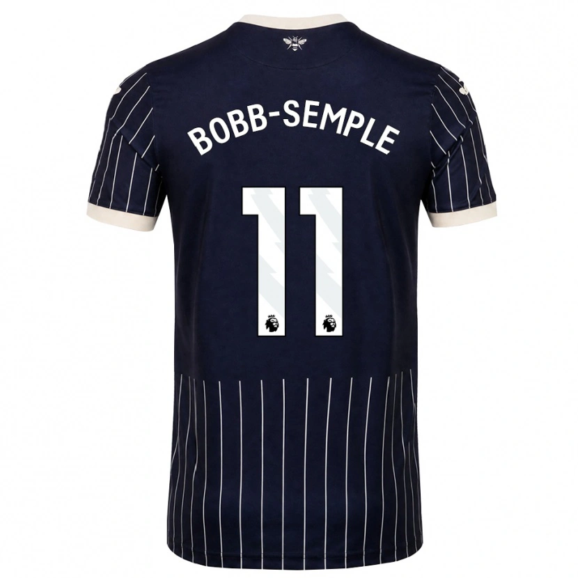 Danxen Heren Domeiro Bobb-Semple #11 Zwart Wit Uitshirt Uittenue 2026/27 T-Shirt