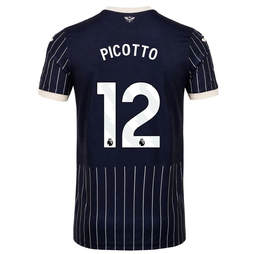 Danxen Heren Luca Picotto #12 Zwart Wit Uitshirt Uittenue 2026/27 T-Shirt