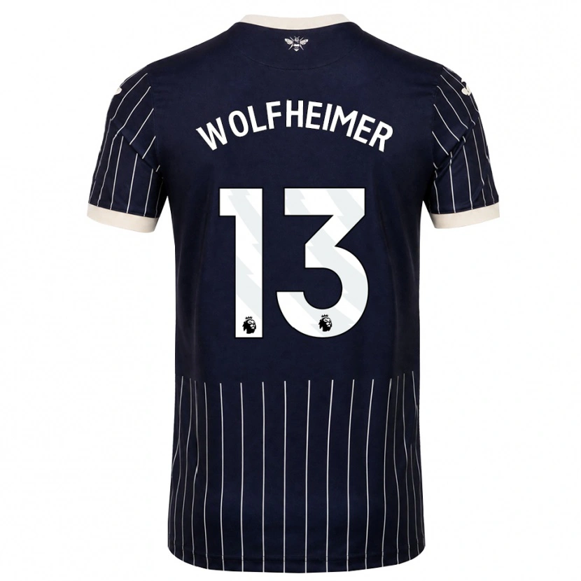 Danxen Heren Connor Wolfheimer #13 Zwart Wit Uitshirt Uittenue 2026/27 T-Shirt