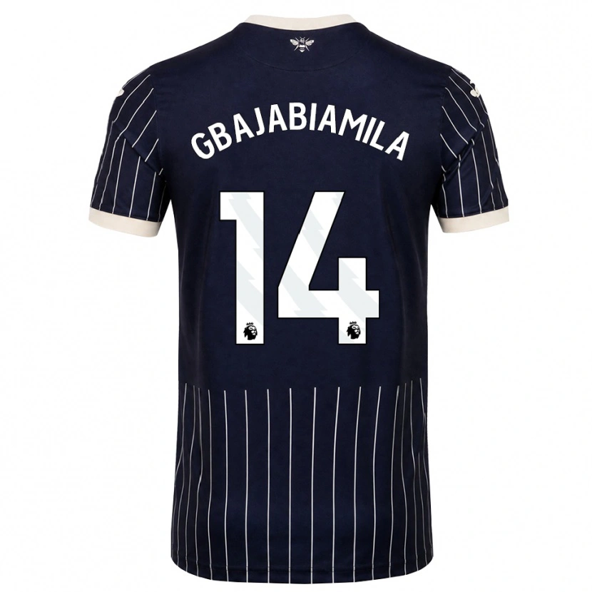 Danxen Heren Habeebat Gbajabiamila #14 Zwart Wit Uitshirt Uittenue 2026/27 T-Shirt