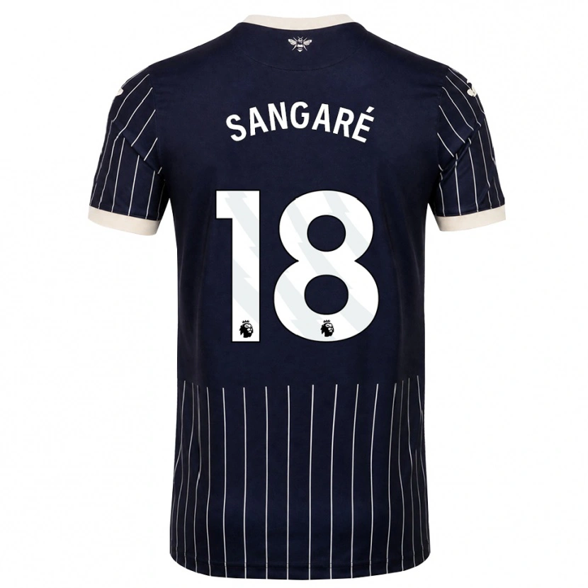 Danxen Heren Mamadou Sangaré #18 Zwart Wit Uitshirt Uittenue 2026/27 T-Shirt