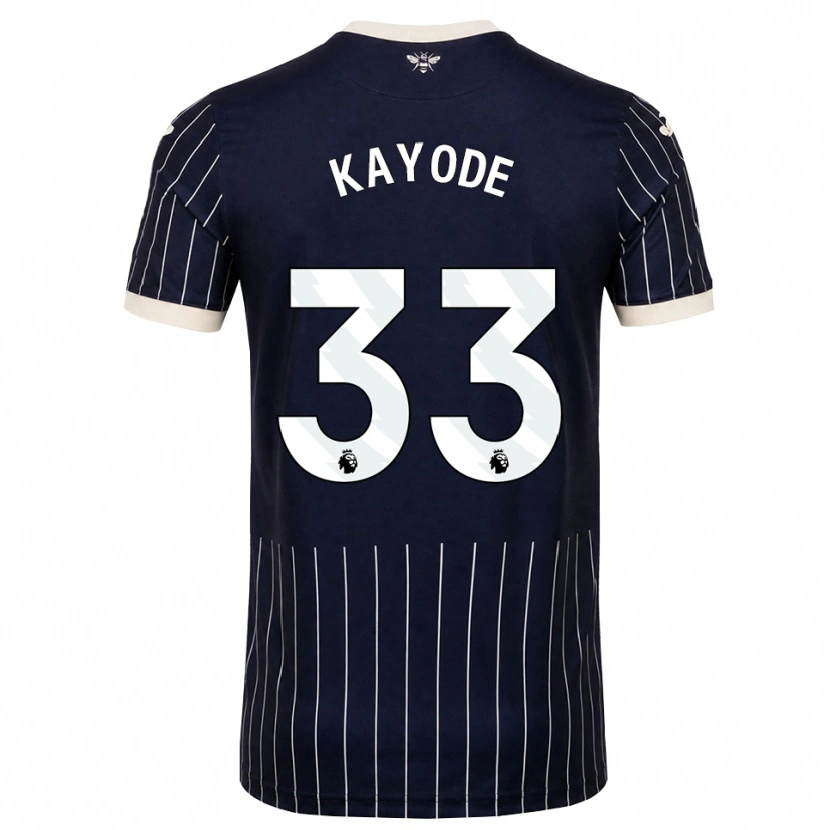 Danxen Heren Michael Kayode #33 Zwart Wit Uitshirt Uittenue 2026/27 T-Shirt