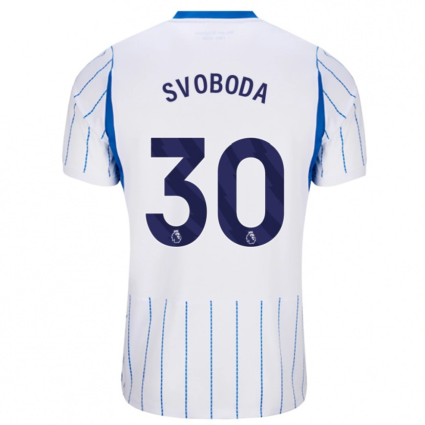 Danxen Heren Michael Svoboda #30 Hemelsblauw Wit Uitshirt Uittenue 2026/27 T-Shirt