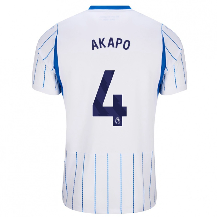 Danxen Heren Tobi Akapo #4 Hemelsblauw Wit Uitshirt Uittenue 2026/27 T-Shirt