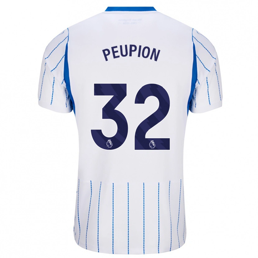 Danxen Heren Cameron Peupion #32 Hemelsblauw Wit Uitshirt Uittenue 2026/27 T-Shirt