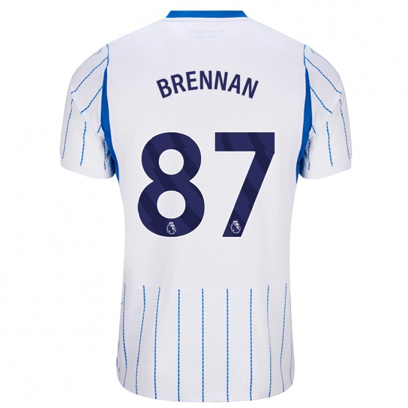 Danxen Heren Zach Brennan #87 Hemelsblauw Wit Uitshirt Uittenue 2026/27 T-Shirt