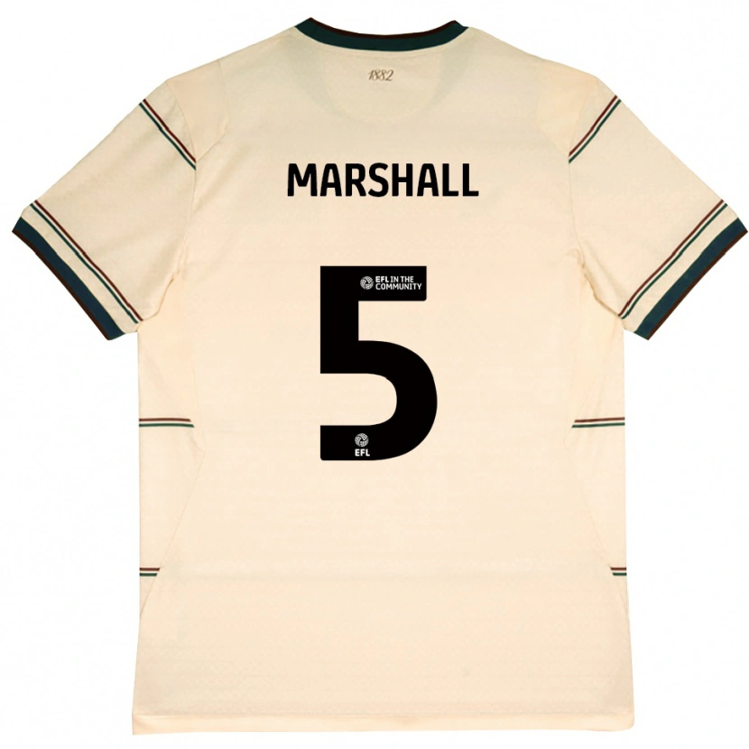 Danxen Heren Georgia Marshall #5 Beige Bordeaux Uitshirt Uittenue 2026/27 T-Shirt