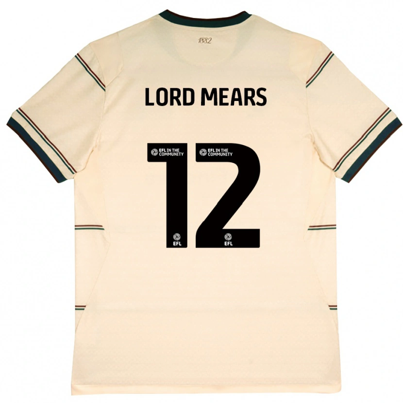 Danxen Heren Rhema Lord-Mears #12 Beige Bordeaux Uitshirt Uittenue 2026/27 T-Shirt