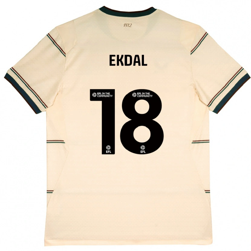 Danxen Heren Hjalmar Ekdal #18 Beige Bordeaux Uitshirt Uittenue 2026/27 T-Shirt
