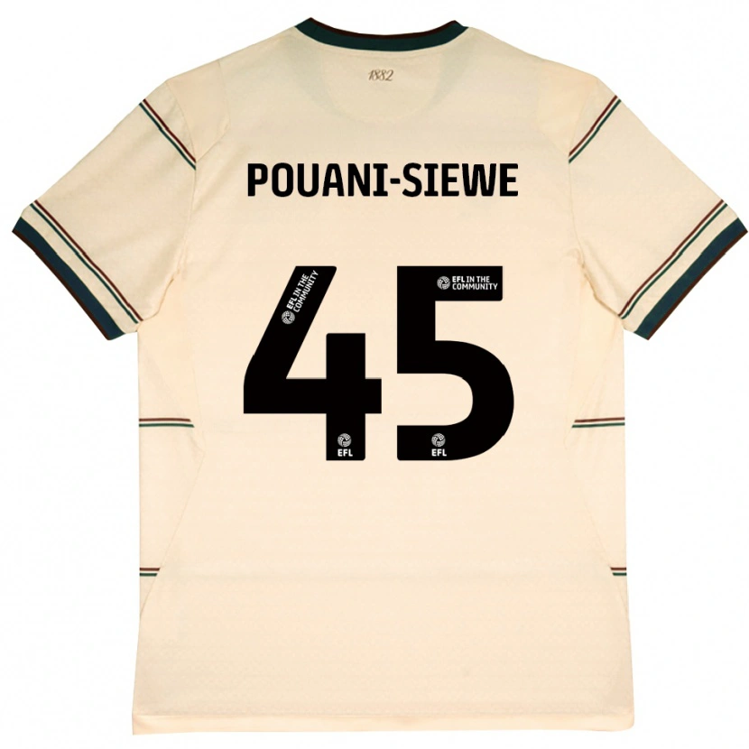 Danxen Heren Brandon Pouani #45 Beige Bordeaux Uitshirt Uittenue 2026/27 T-Shirt