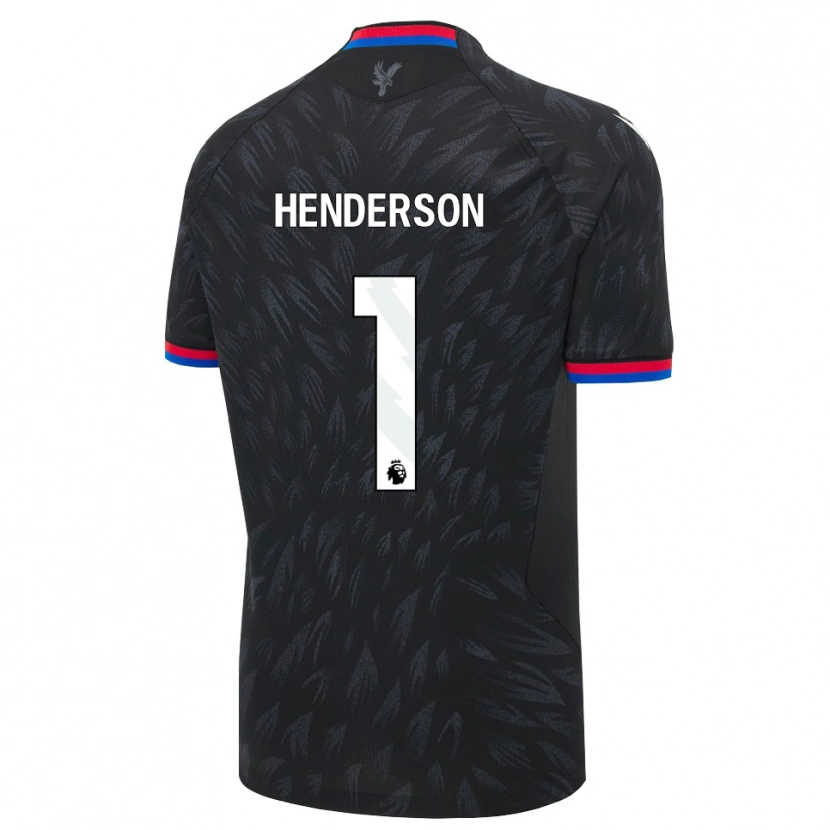 Danxen Heren Dean Henderson #1 Zwart Blauw Rood Uitshirt Uittenue 2026/27 T-Shirt