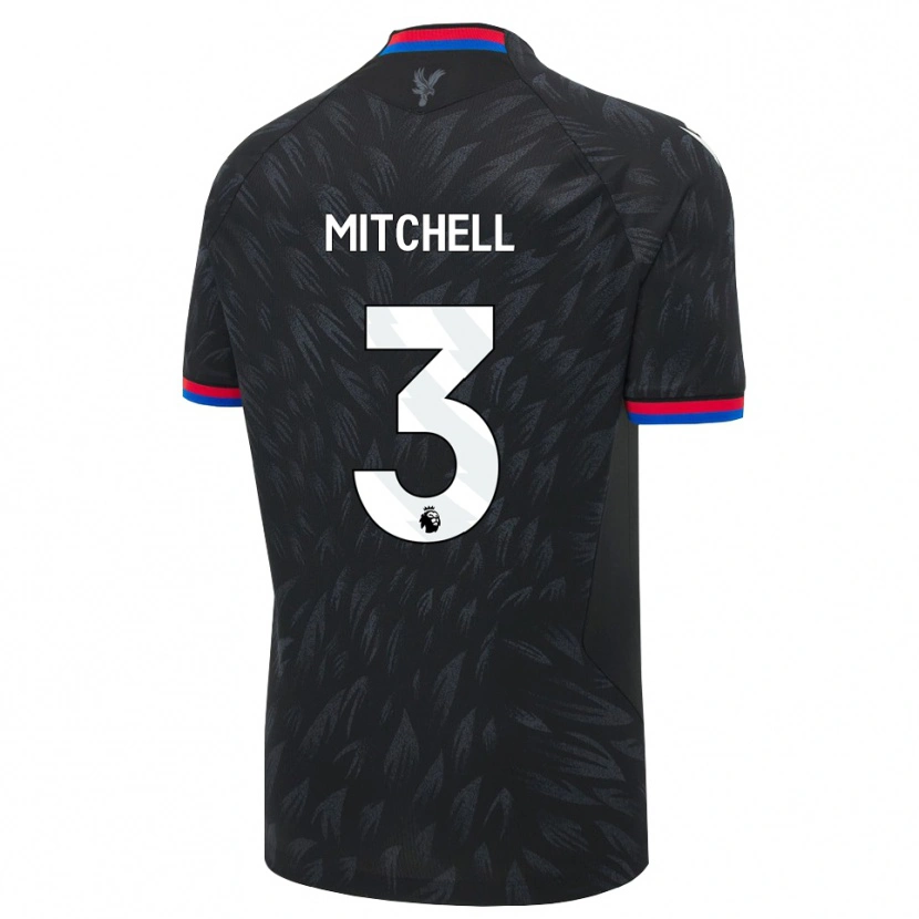 Danxen Heren Tyrick Mitchell #3 Zwart Blauw Rood Uitshirt Uittenue 2026/27 T-Shirt