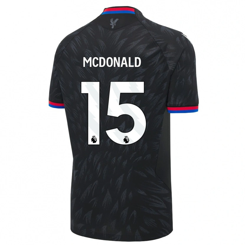 Danxen Heren Jayden Mcdonald #15 Zwart Blauw Rood Uitshirt Uittenue 2026/27 T-Shirt