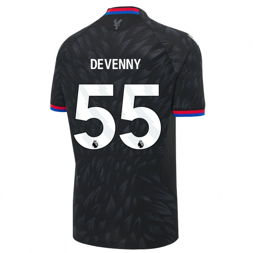Danxen Heren Justin Devenny #55 Zwart Blauw Rood Uitshirt Uittenue 2026/27 T-Shirt