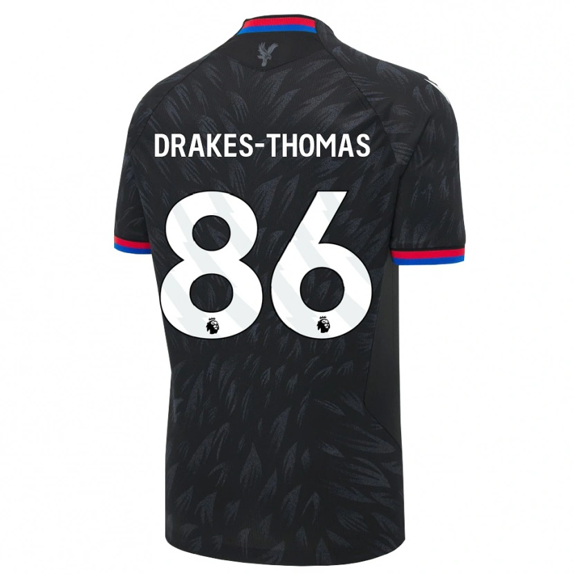 Danxen Heren Joél Drakes-Thomas #86 Zwart Blauw Rood Uitshirt Uittenue 2026/27 T-Shirt