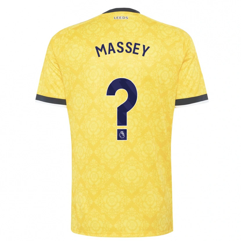 Danxen Heren Alex Massey #0 Geel Wit Zwart Uitshirt Uittenue 2026/27 T-Shirt