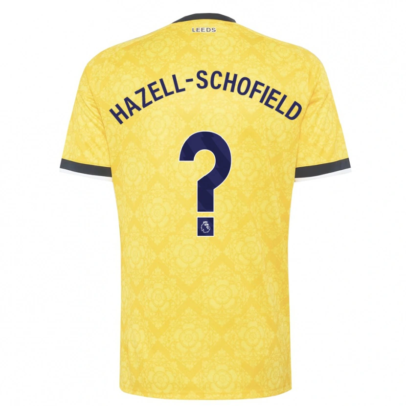 Danxen Heren Marley Hazell-Schofield #0 Geel Wit Zwart Uitshirt Uittenue 2026/27 T-Shirt