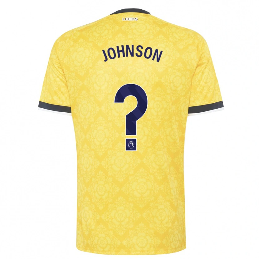 Danxen Heren Oluwatobi Johnson #0 Geel Wit Zwart Uitshirt Uittenue 2026/27 T-Shirt