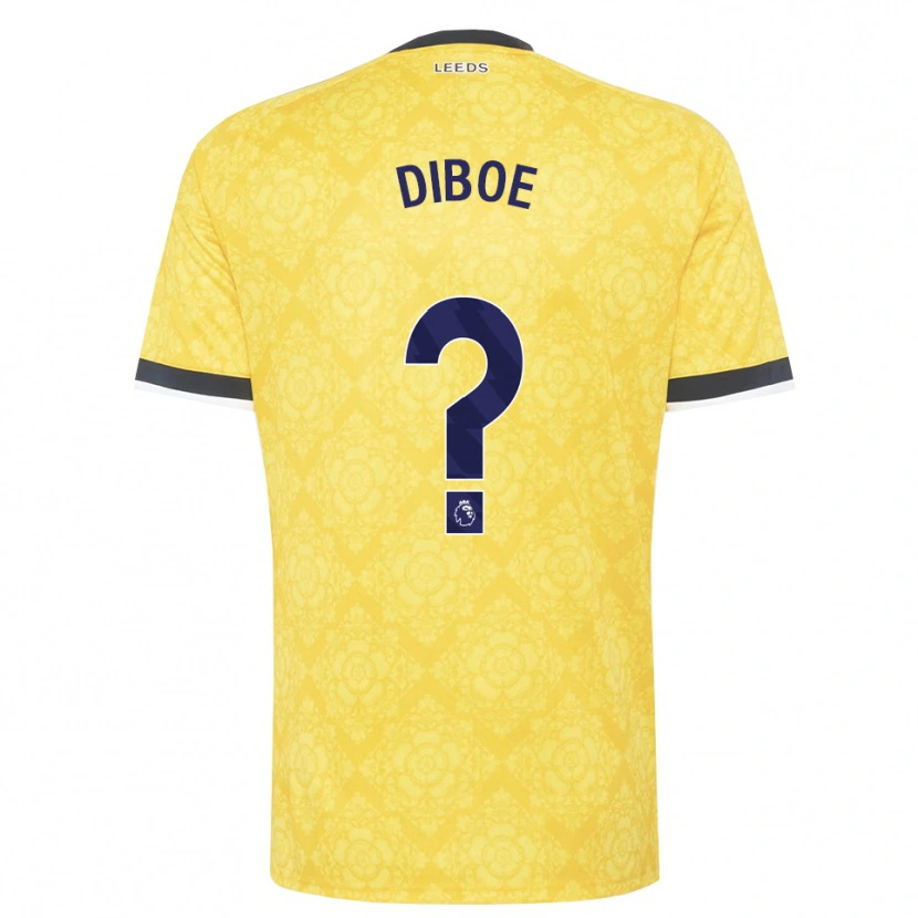 Danxen Heren Cuba Diboe #0 Geel Wit Zwart Uitshirt Uittenue 2026/27 T-Shirt