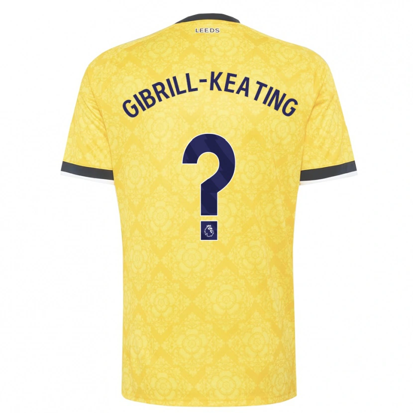 Danxen Heren Sian Gibrill-Keating #0 Geel Wit Zwart Uitshirt Uittenue 2026/27 T-Shirt