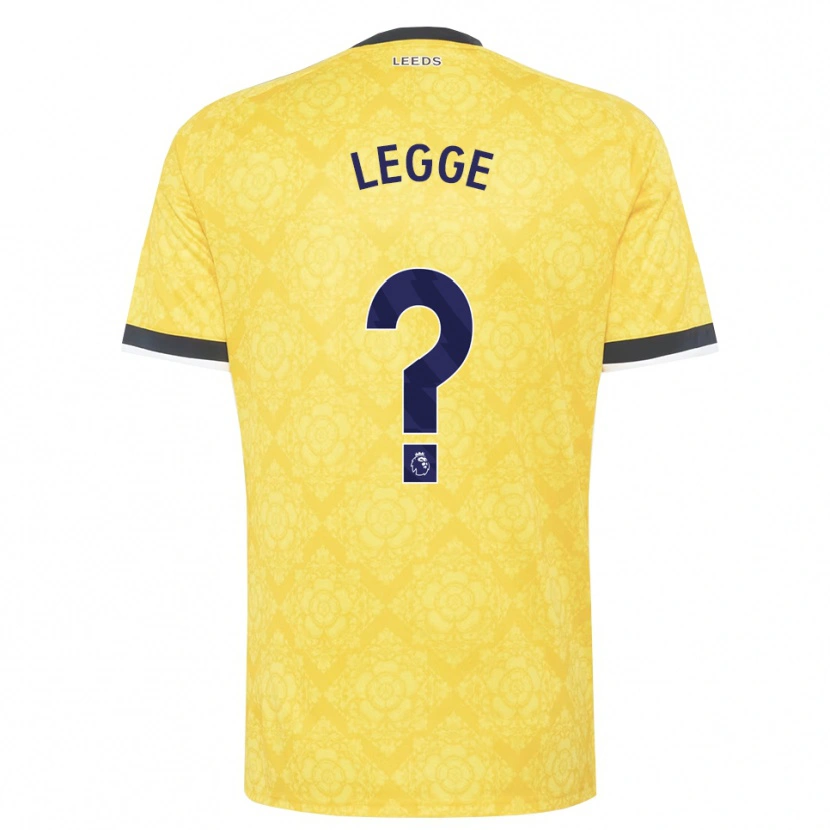 Danxen Heren Shauna Legge #0 Geel Wit Zwart Uitshirt Uittenue 2026/27 T-Shirt