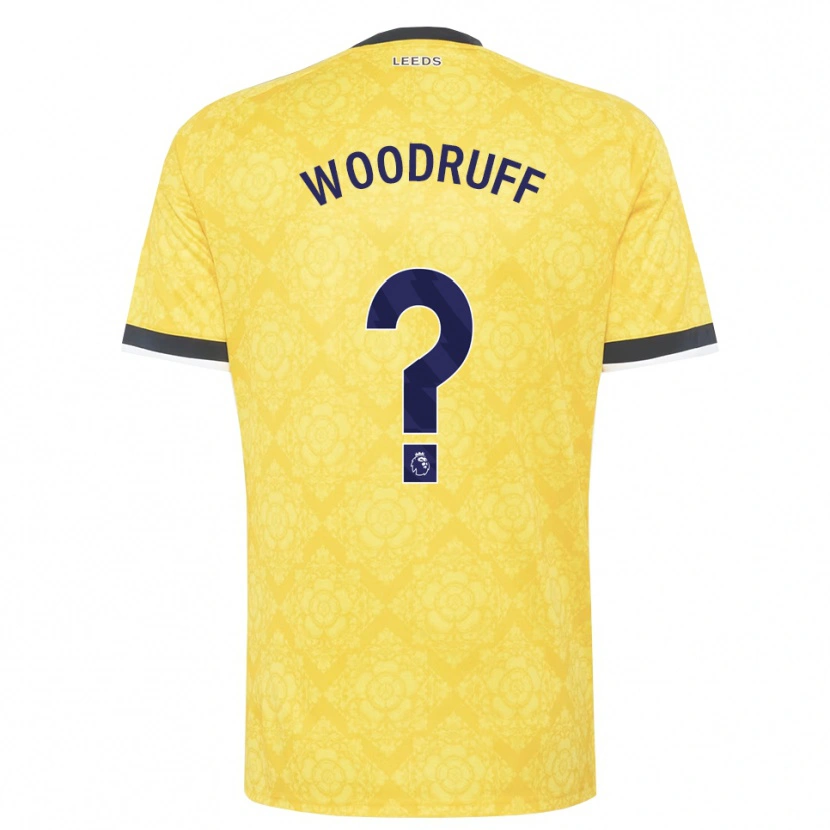 Danxen Heren Amy Woodruff #0 Geel Wit Zwart Uitshirt Uittenue 2026/27 T-Shirt