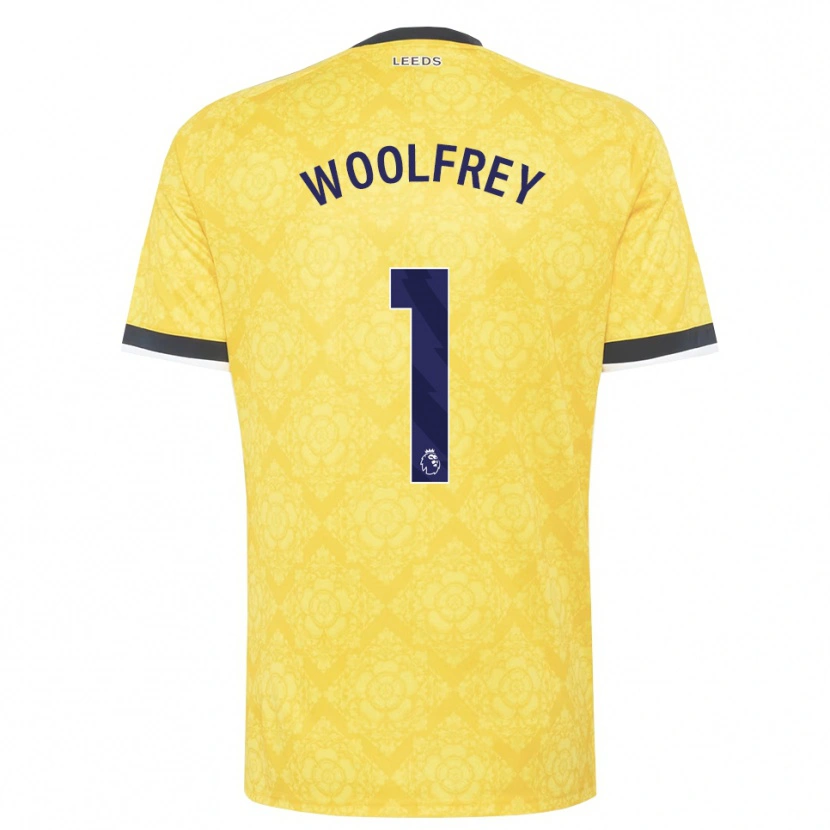 Danxen Heren Joshua Woolfrey #1 Geel Wit Zwart Uitshirt Uittenue 2026/27 T-Shirt