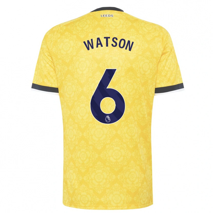 Danxen Heren Jacob Watson #6 Geel Wit Zwart Uitshirt Uittenue 2026/27 T-Shirt
