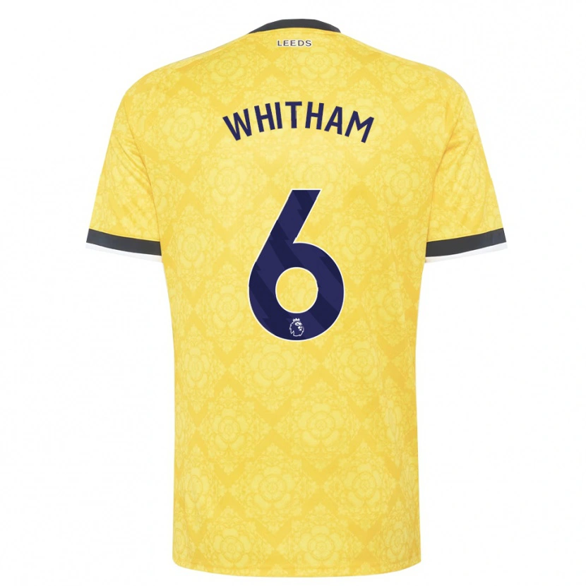 Danxen Heren Danielle Whitham #6 Geel Wit Zwart Uitshirt Uittenue 2026/27 T-Shirt