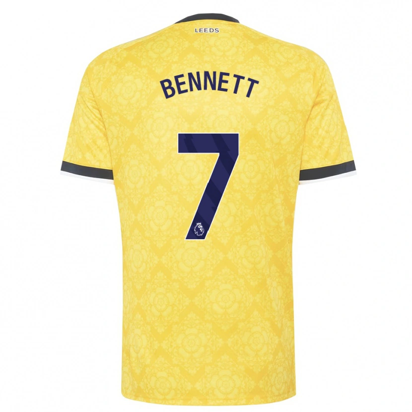 Danxen Heren Oliver Bennett #7 Geel Wit Zwart Uitshirt Uittenue 2026/27 T-Shirt