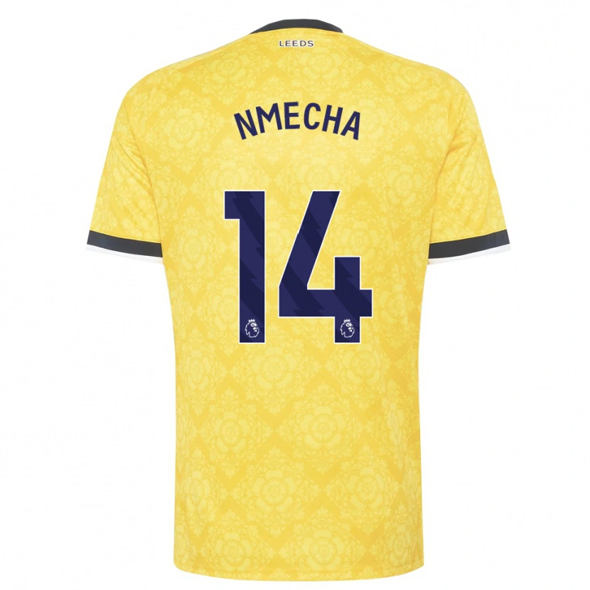 Danxen Heren Lukas Nmecha #14 Geel Wit Zwart Uitshirt Uittenue 2026/27 T-Shirt