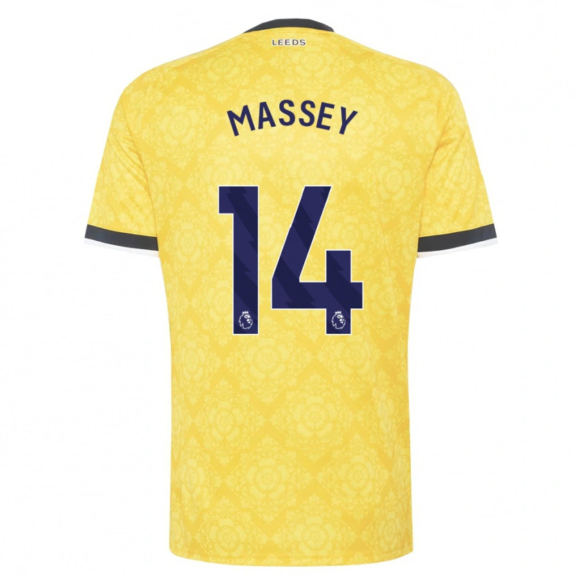 Danxen Heren Alexander Massey #14 Geel Wit Zwart Uitshirt Uittenue 2026/27 T-Shirt
