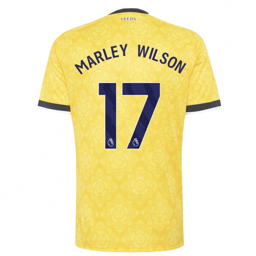 Danxen Heren Marley Wilson #17 Geel Wit Zwart Uitshirt Uittenue 2026/27 T-Shirt