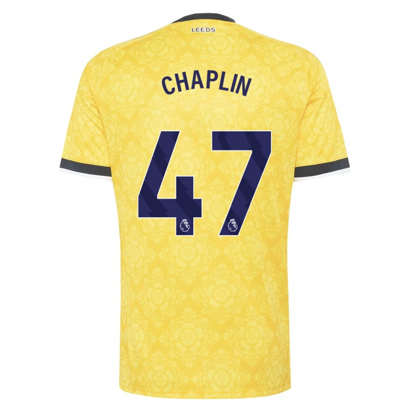 Danxen Heren Rhys Chadwick #47 Geel Wit Zwart Uitshirt Uittenue 2026/27 T-Shirt