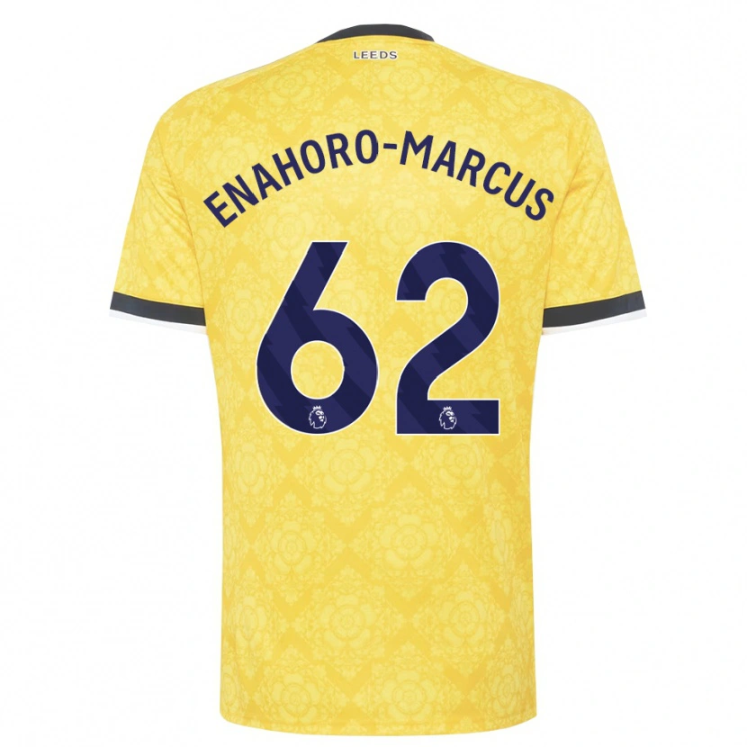 Danxen Heren Louis Enahoro-Marcus #62 Geel Wit Zwart Uitshirt Uittenue 2026/27 T-Shirt