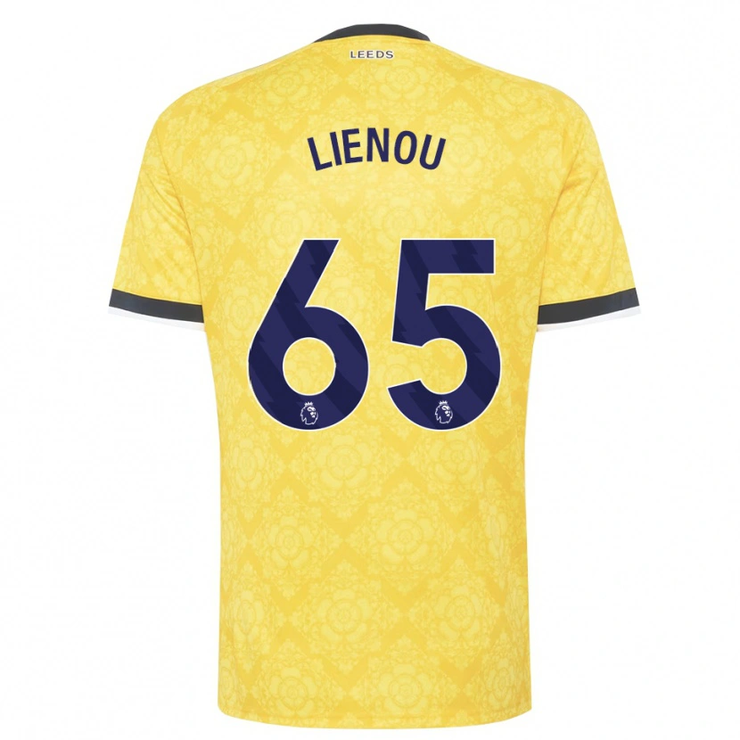 Danxen Heren Jayden Lienou #65 Geel Wit Zwart Uitshirt Uittenue 2026/27 T-Shirt