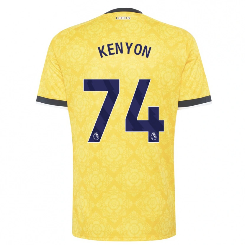 Danxen Heren George Kenyon #74 Geel Wit Zwart Uitshirt Uittenue 2026/27 T-Shirt