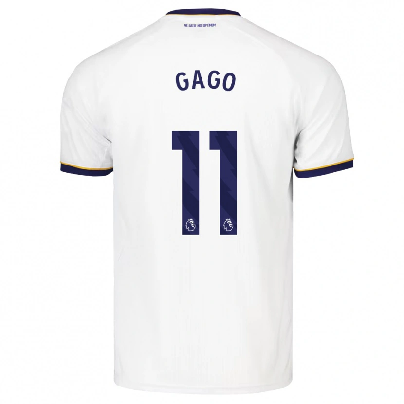 Danxen Heren Kelly Gago #11 Middernachtblauw Wit Geel Uitshirt Uittenue 2026/27 T-Shirt