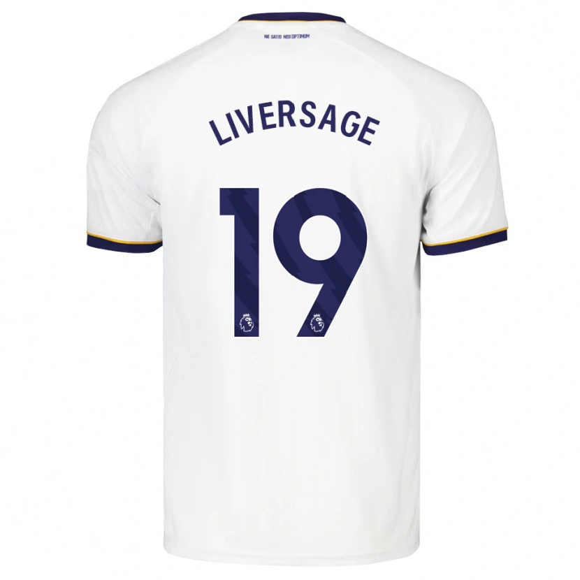 Danxen Heren Leon Liversage #19 Middernachtblauw Wit Geel Uitshirt Uittenue 2026/27 T-Shirt