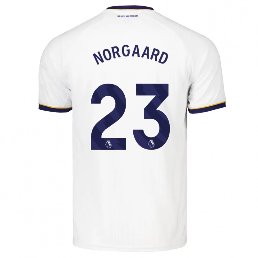 Danxen Heren Christian Nørgaard #23 Middernachtblauw Wit Geel Uitshirt Uittenue 2026/27 T-Shirt