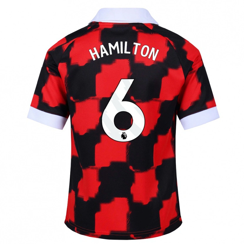 Danxen Heren Leo Hamilton #6 Rood Wit Zwart Uitshirt Uittenue 2026/27 T-Shirt